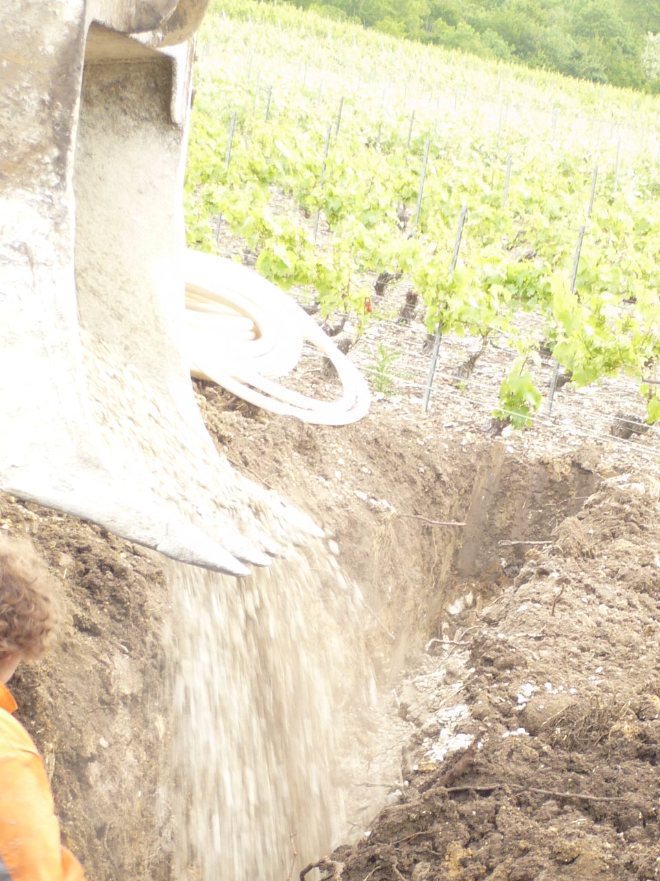 Drainage de la terre à vigne, Sarl Meulot à Fèrebrianges, Marne, 51